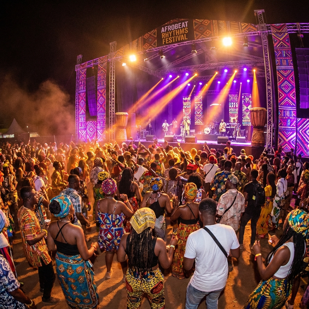 African Festival Crowd